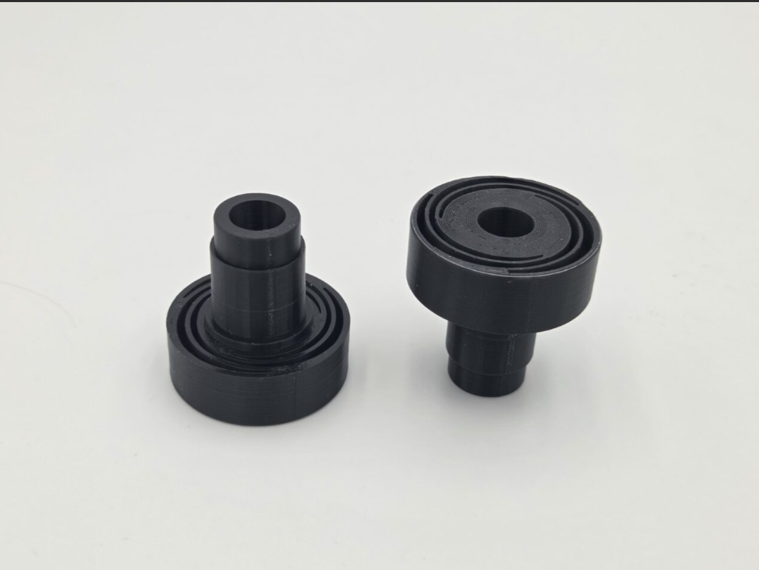 3D-printed compliant mechanism hubs